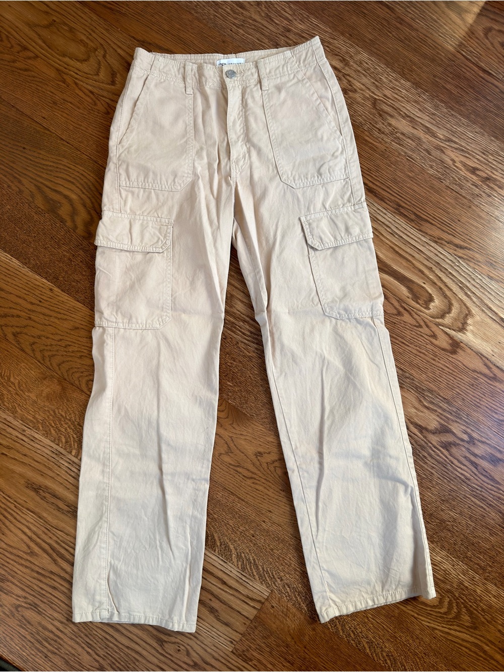 Zara cargo khaki pants